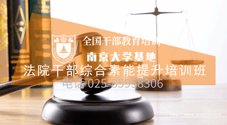 南京大学法院干部综合素能提升培训班