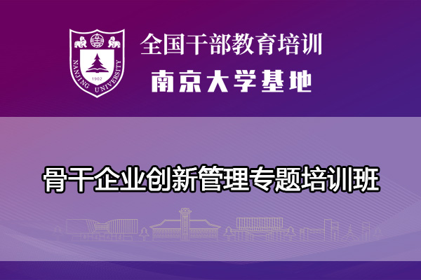 南京大学骨干企业创新管理专题培训班